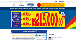 Desktop Screenshot of pernambucodasorte.com.br